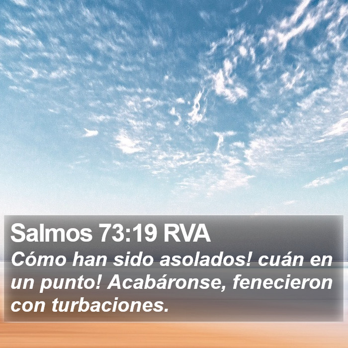 Salmos 73:19 RVA Bible Study