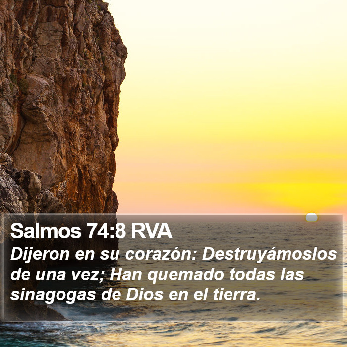 Salmos 74:8 RVA Bible Study