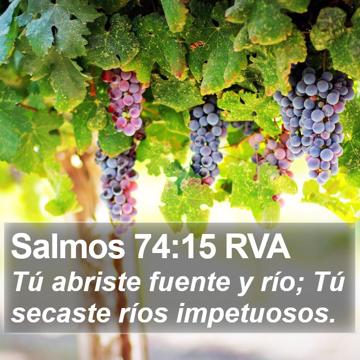 Salmos 74:15 RVA Bible Study