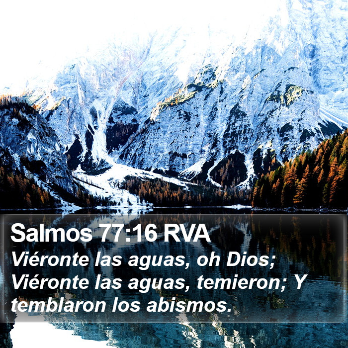 Salmos 77:16 RVA Bible Study