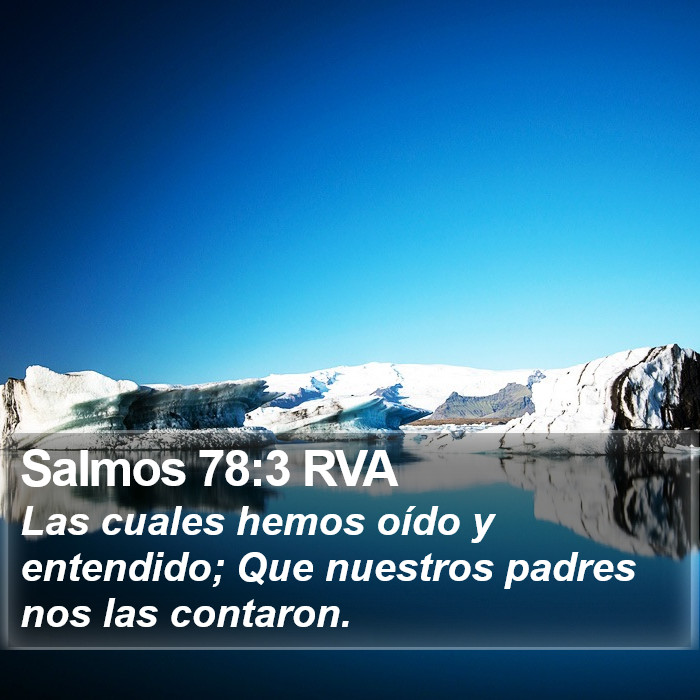 Salmos 78:3 RVA Bible Study