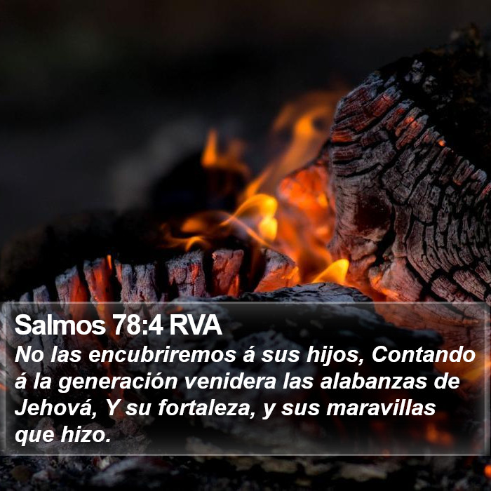 Salmos 78:4 RVA Bible Study