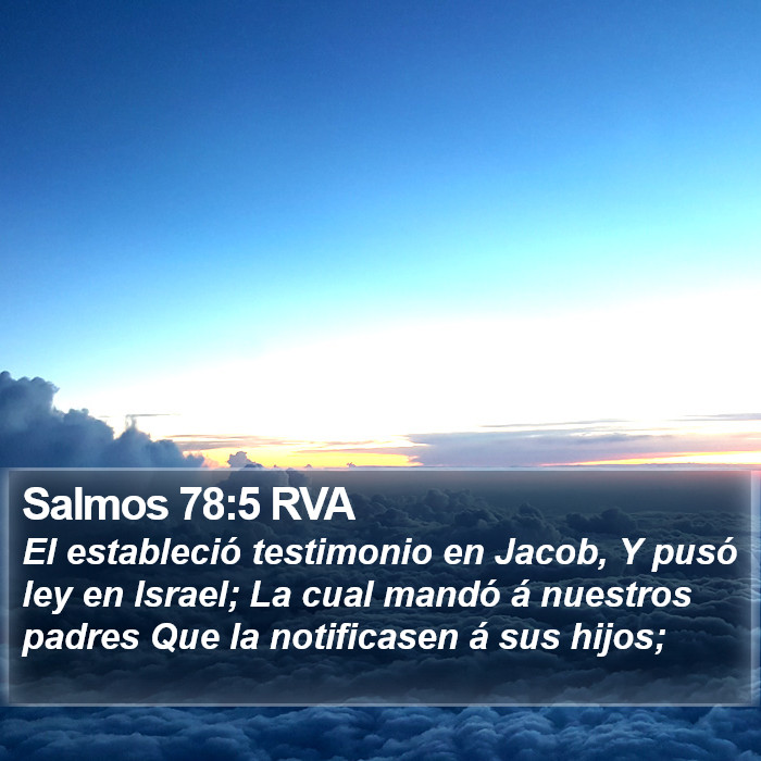 Salmos 78:5 RVA Bible Study