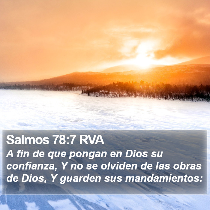 Salmos 78:7 RVA Bible Study