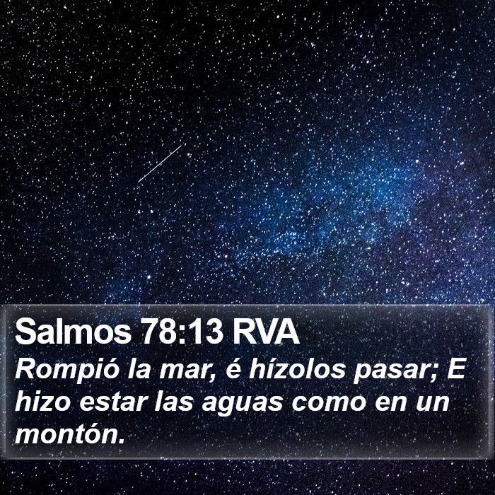 Salmos 78:13 RVA Bible Study