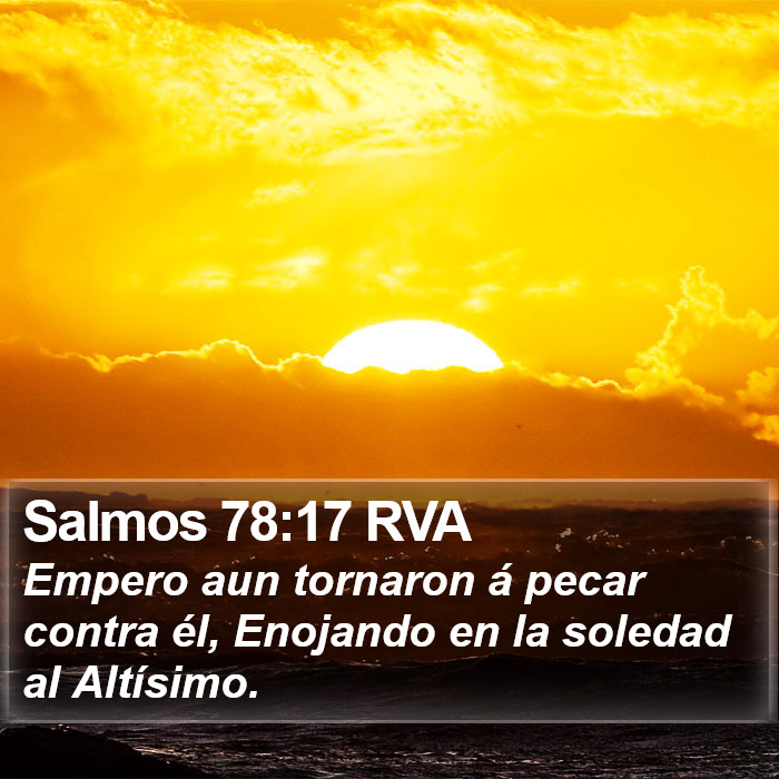 Salmos 78:17 RVA Bible Study