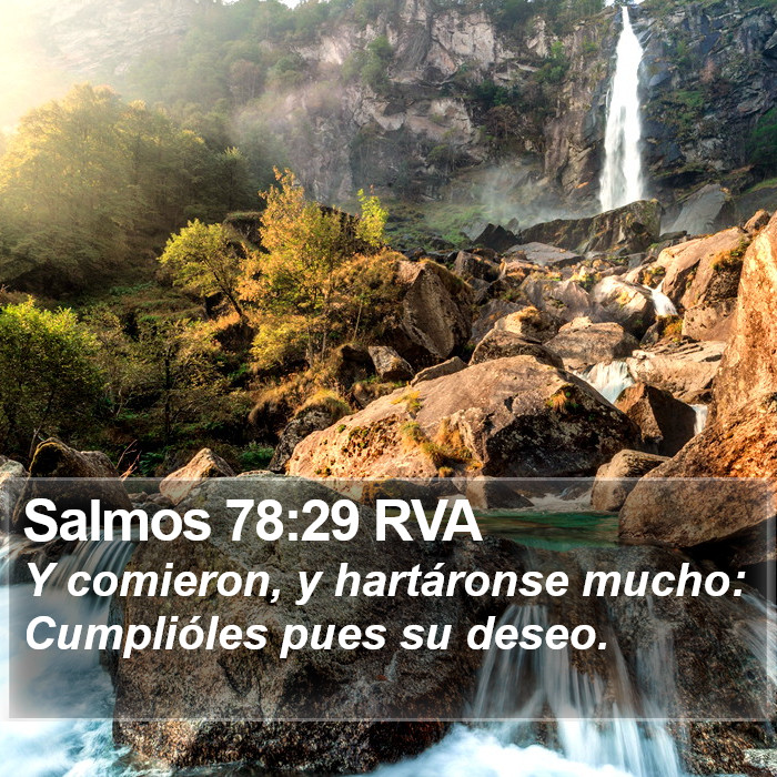 Salmos 78:29 RVA Bible Study