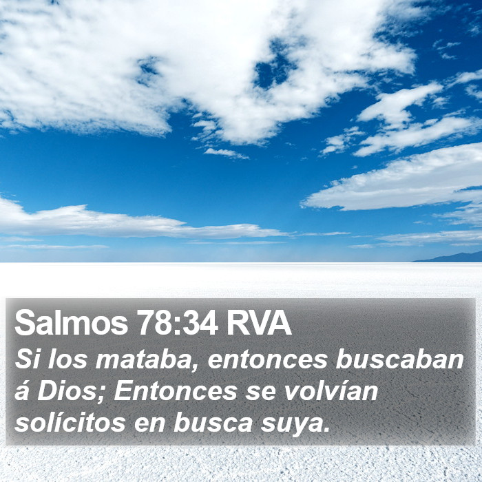 Salmos 78:34 RVA Bible Study