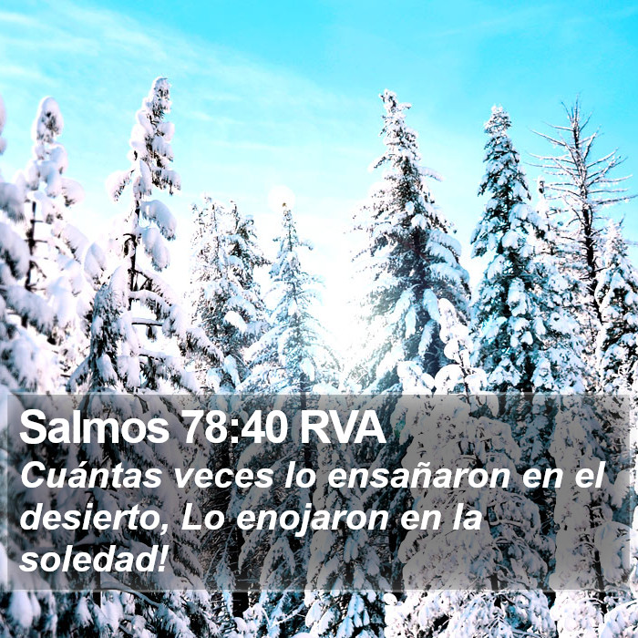 Salmos 78:40 RVA Bible Study