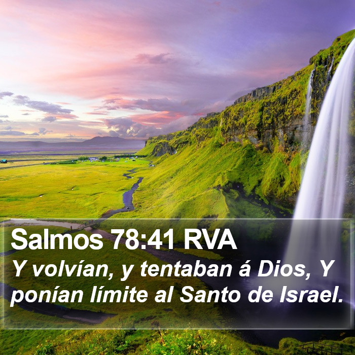 Salmos 78:41 RVA Bible Study