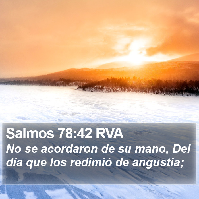 Salmos 78:42 RVA Bible Study