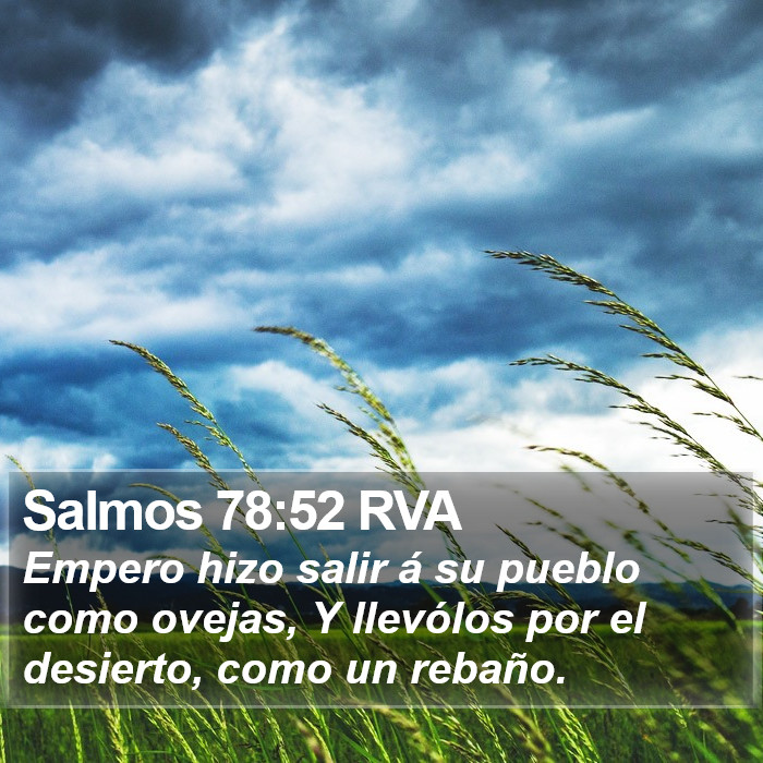 Salmos 78:52 RVA Bible Study