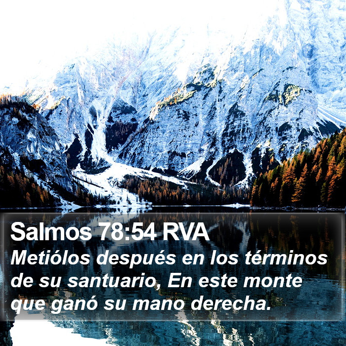 Salmos 78:54 RVA Bible Study