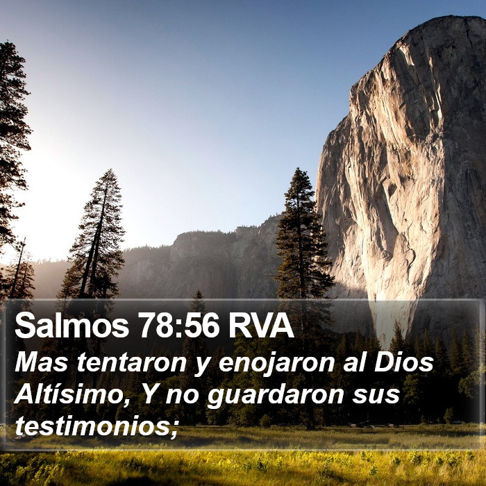 Salmos 78:56 RVA Bible Study