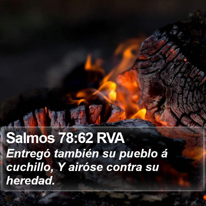 Salmos 78:62 RVA Bible Study