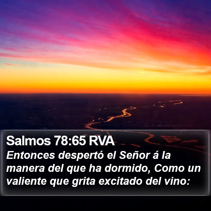 Salmos 78:65 RVA Bible Study