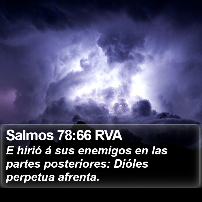 Salmos 78:66 RVA Bible Study