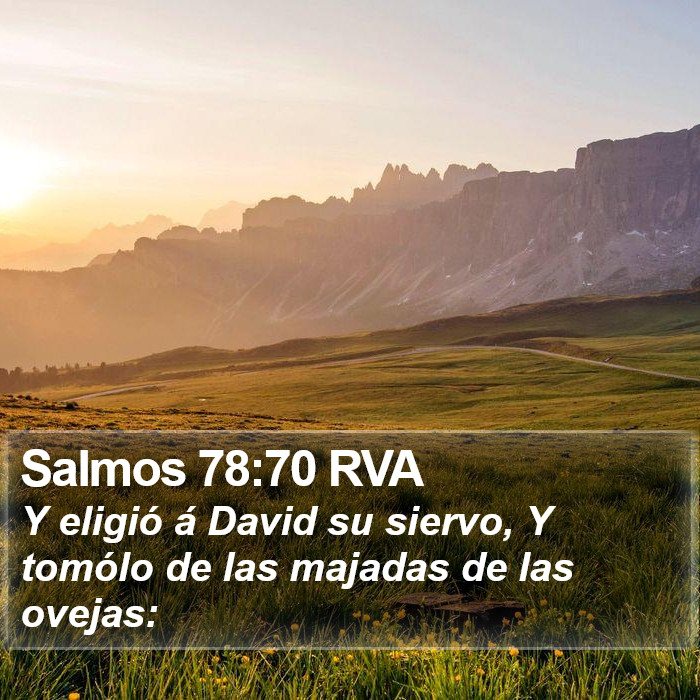 Salmos 78:70 RVA Bible Study