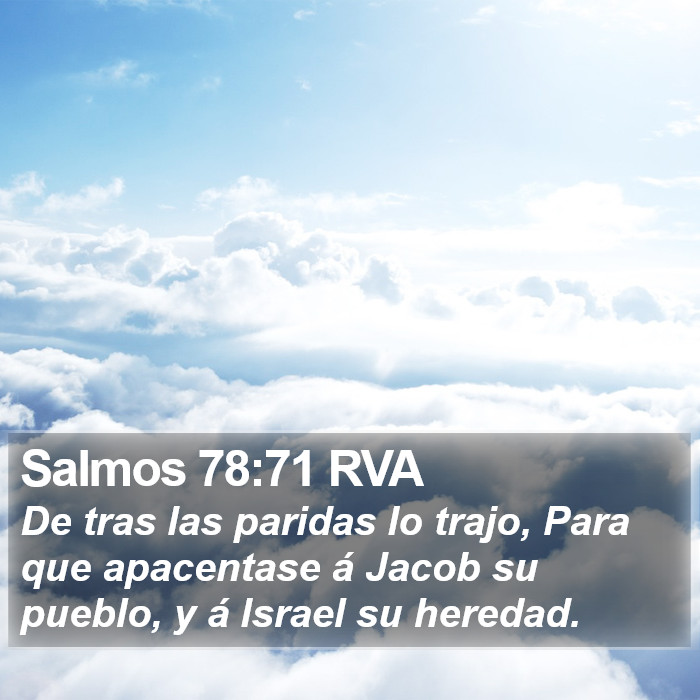 Salmos 78:71 RVA Bible Study