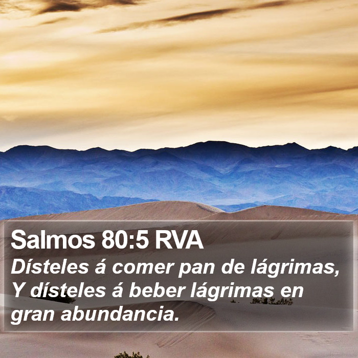 Salmos 80:5 RVA Bible Study