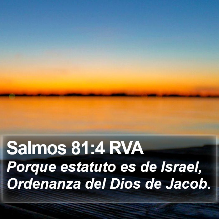 Salmos 81:4 RVA Bible Study