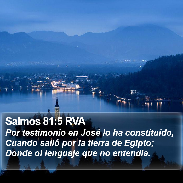 Salmos 81:5 RVA Bible Study