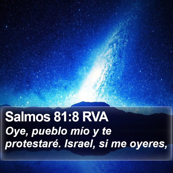 Salmos 81:8 RVA Bible Study