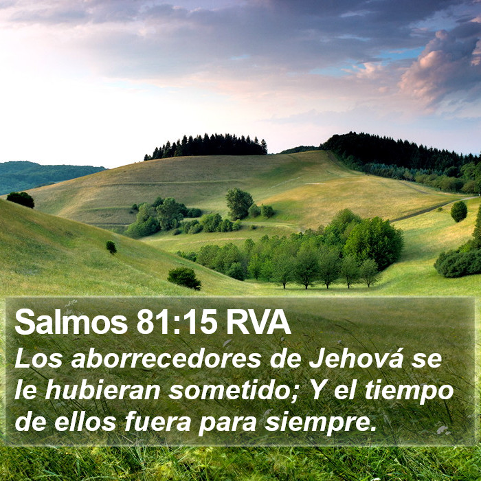 Salmos 81:15 RVA Bible Study