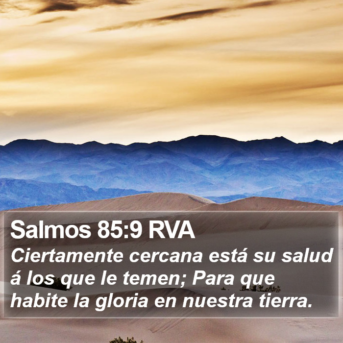 Salmos 85:9 RVA Bible Study