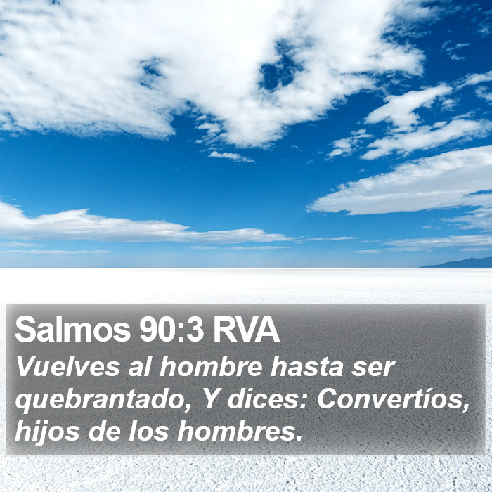 Salmos 90:3 RVA Bible Study