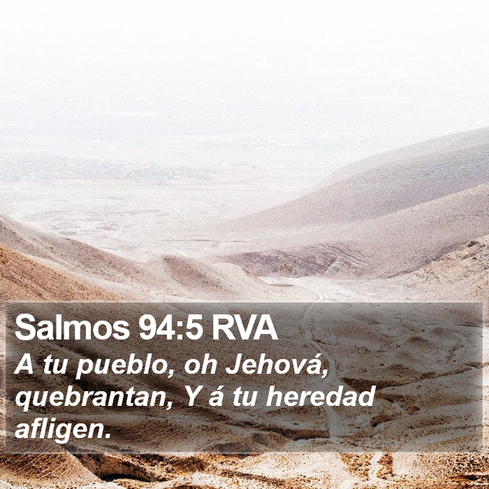 Salmos 94:5 RVA Bible Study