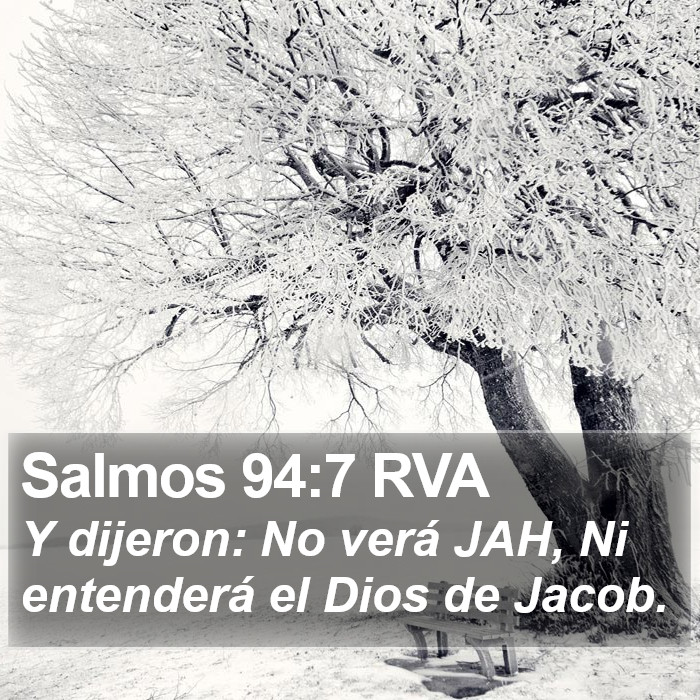 Salmos 94:7 RVA Bible Study