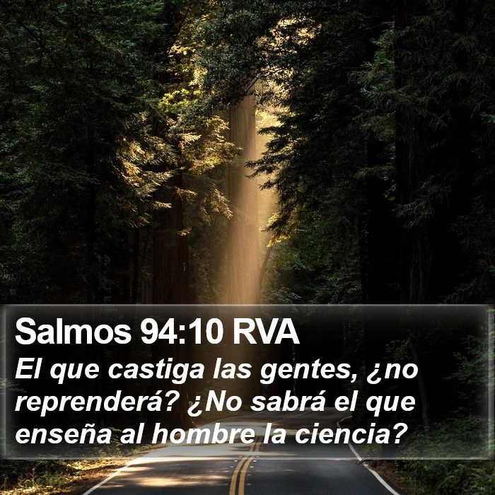 Salmos 94:10 RVA Bible Study