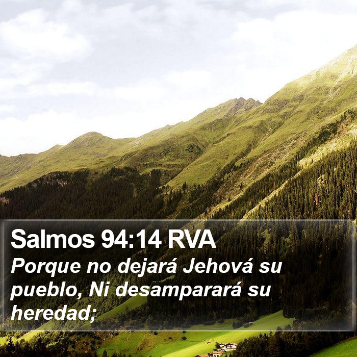 Salmos 94:14 RVA Bible Study