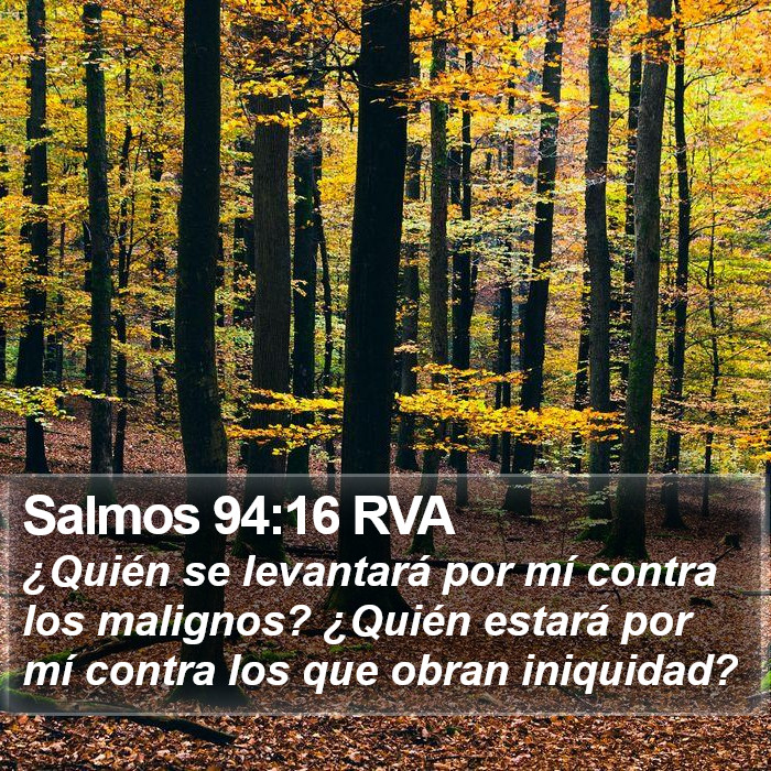 Salmos 94:16 RVA Bible Study