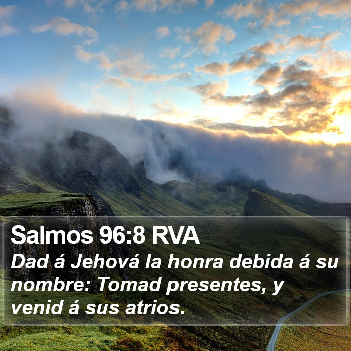 Salmos 96:8 RVA Bible Study