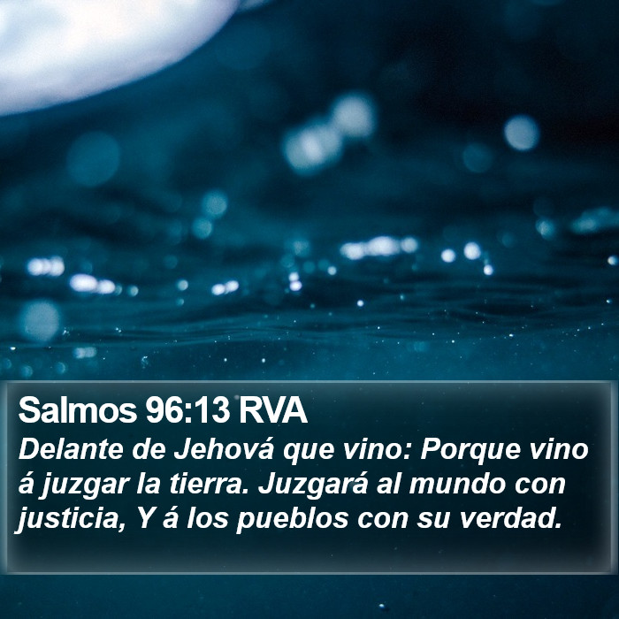 Salmos 96:13 RVA Bible Study