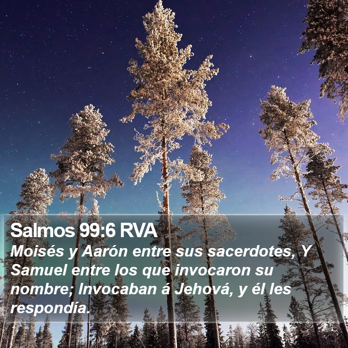 Salmos 99:6 RVA Bible Study