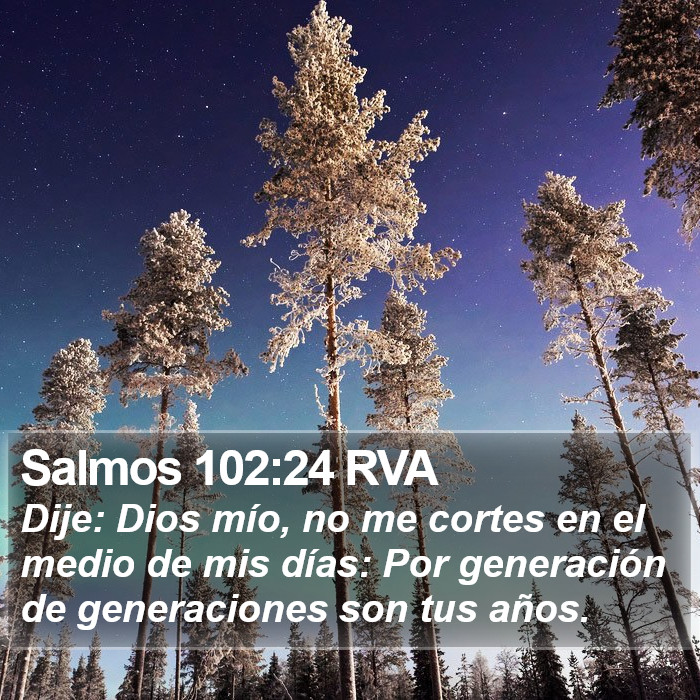 Salmos 102:24 RVA Bible Study