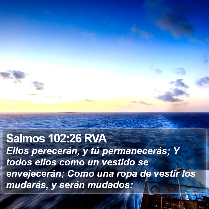 Salmos 102:26 RVA Bible Study