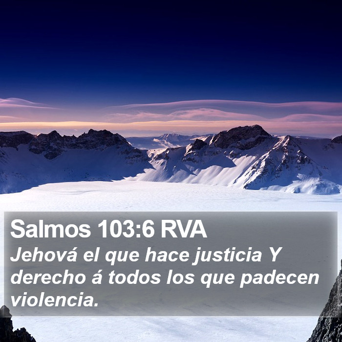 Salmos 103:6 RVA Bible Study