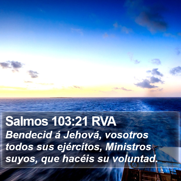 Salmos 103:21 RVA Bible Study