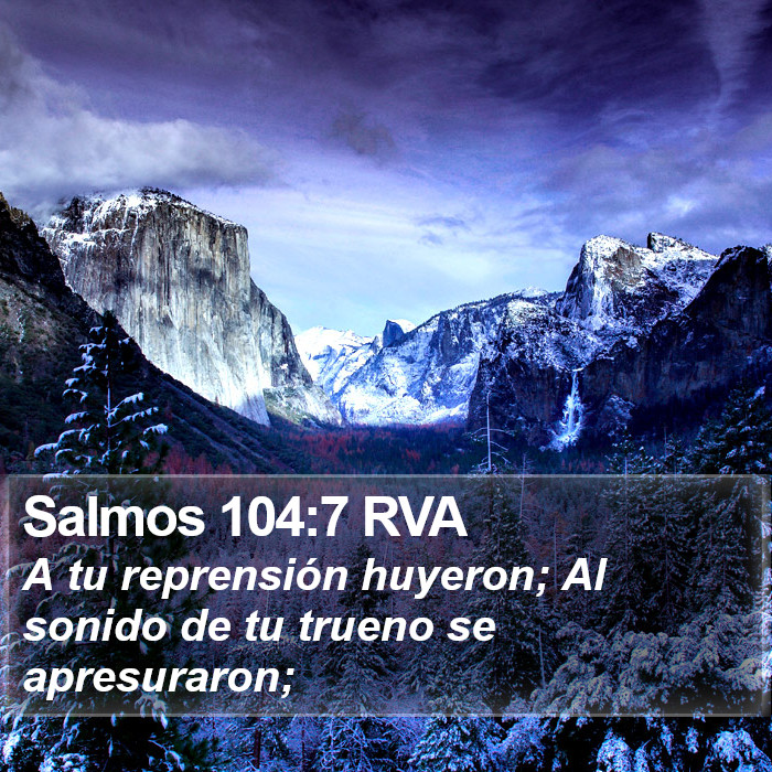 Salmos 104:7 RVA Bible Study