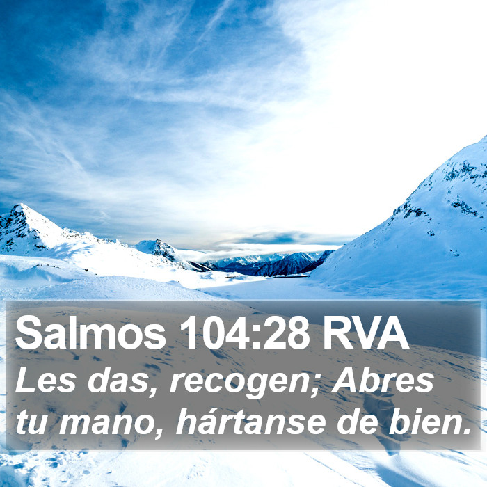 Salmos 104:28 RVA Bible Study