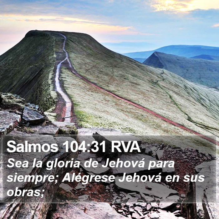 Salmos 104:31 RVA Bible Study