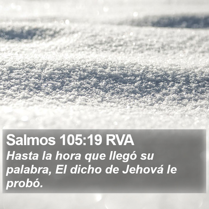 Salmos 105:19 RVA Bible Study