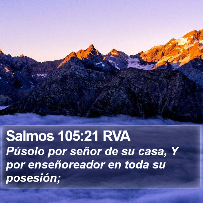 Salmos 105:21 RVA Bible Study