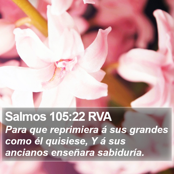 Salmos 105:22 RVA Bible Study