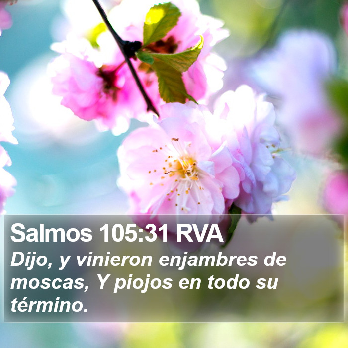 Salmos 105:31 RVA Bible Study