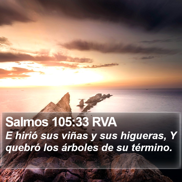 Salmos 105:33 RVA Bible Study